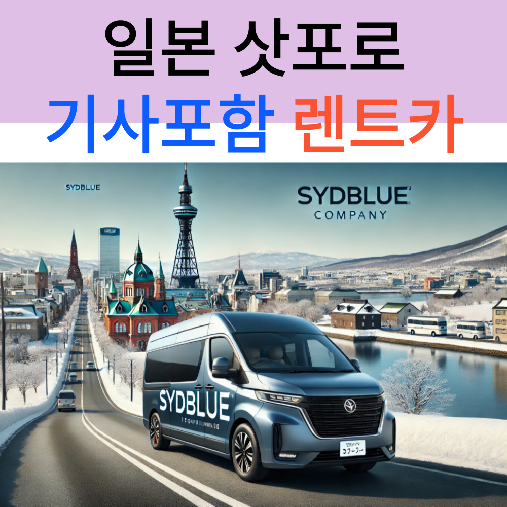 일본 삿포로 택시투어 기사포함 렌트카 (공항픽업가능 자유일정 네이버톡견적) : 시드블루