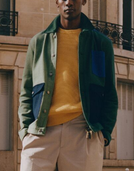 XL/ ZARA 자라 컬러블럭 자켓 : 어쩔티지 세컨핸드샵