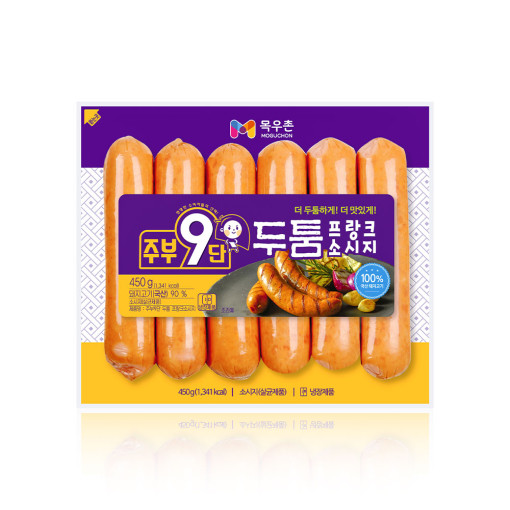 목우촌 주부9단 김밥햄 불고기햄 두툼 비엔나 프랑크 소시지 소세지 햄 후랑크 캠핑 바베큐 : 더케이푸드