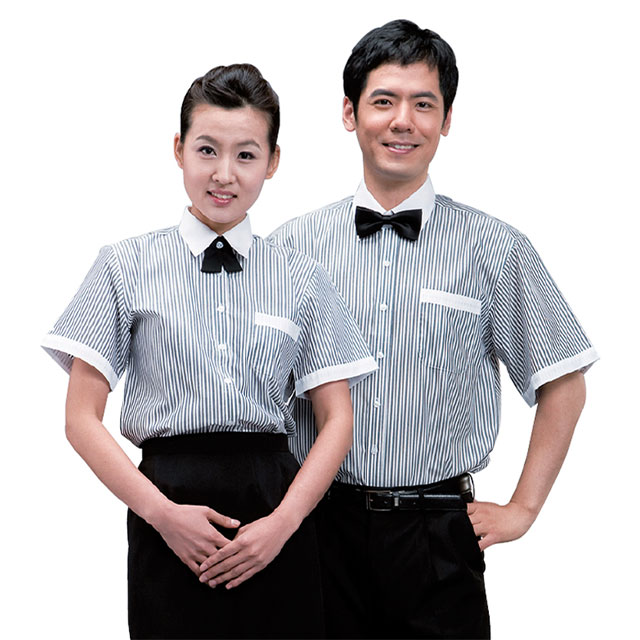 식당 음식점 카페 레스토랑 홀서빙 와이셔츠 유니폼 근무복 상의 : 올가운