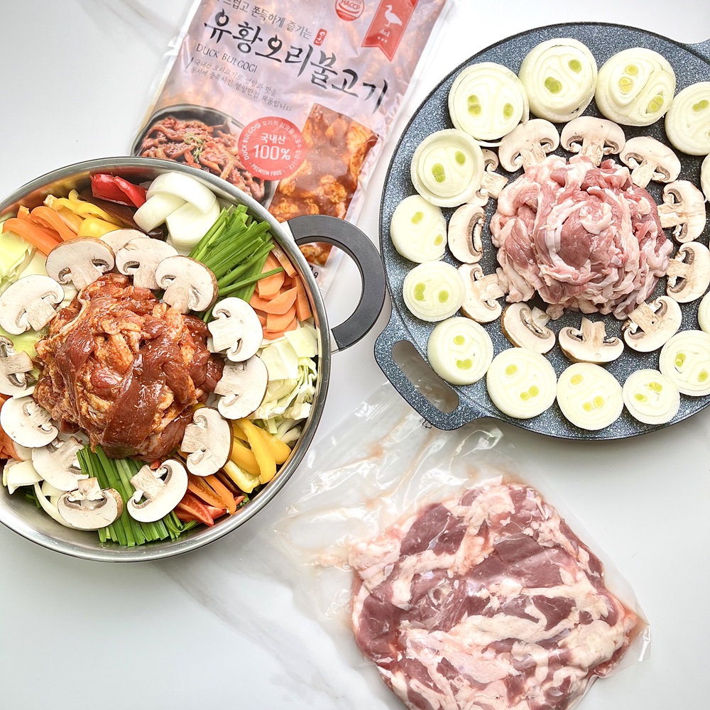 1등급 양념 유황 오리불고기 & 오리로스 : 푸드잇다