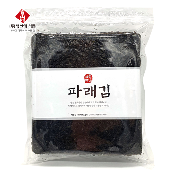 청산에 파래김100장 - 120g : 청산에식품