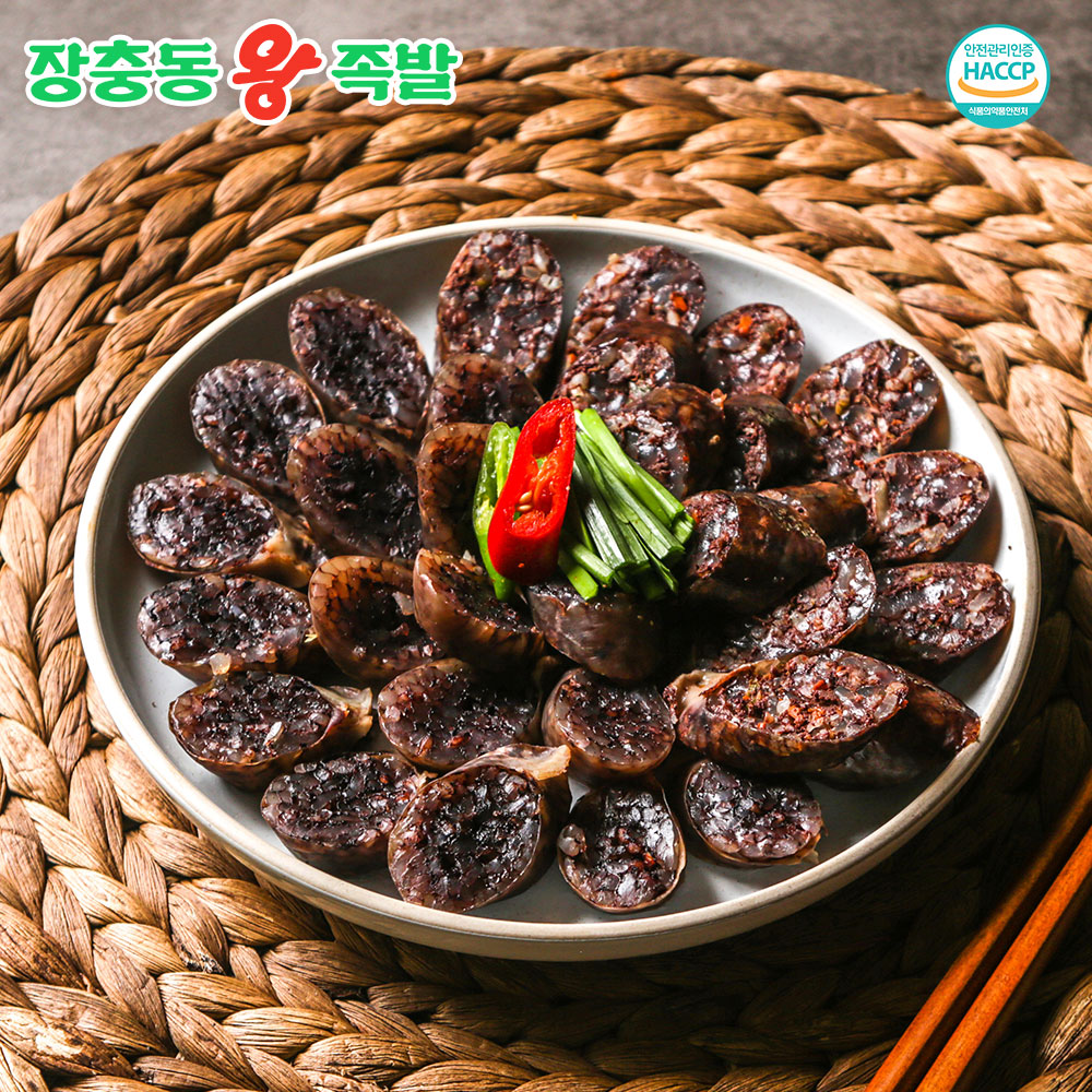 장충동왕족발 찰순대 1kg 야식 간식 분식집순대 쫄깃쫄깃한 : 장충동왕족발 공식스토어