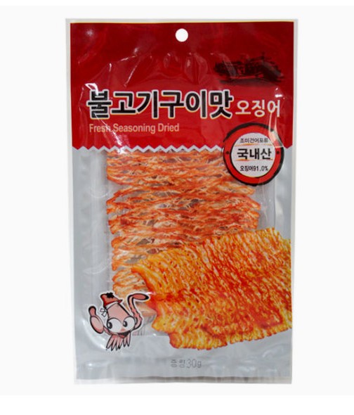 진주식품 불고기구이맛 오징어 30gx5입 : egozigo