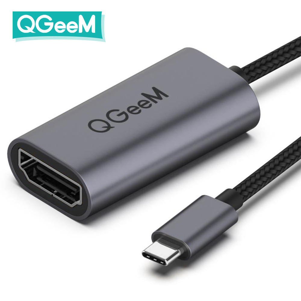 큐짐 USB C타입 HDMI 젠더 UHD 4K/60Hz 미러링, 썬더볼트3지원 15cm : 펌킨 마켓