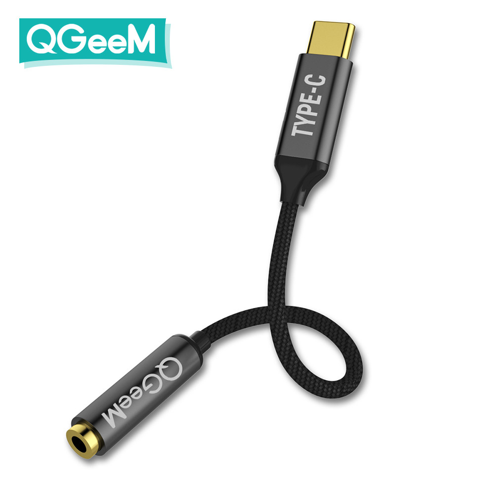 큐짐 USB C타입 to 3.5mm, DAC내장 AUX 이어폰 오디오 젠더 12cm : 펌킨 마켓
