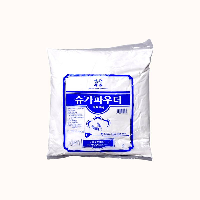 꼬미다 슈가파우더 3kg : 제빵상회