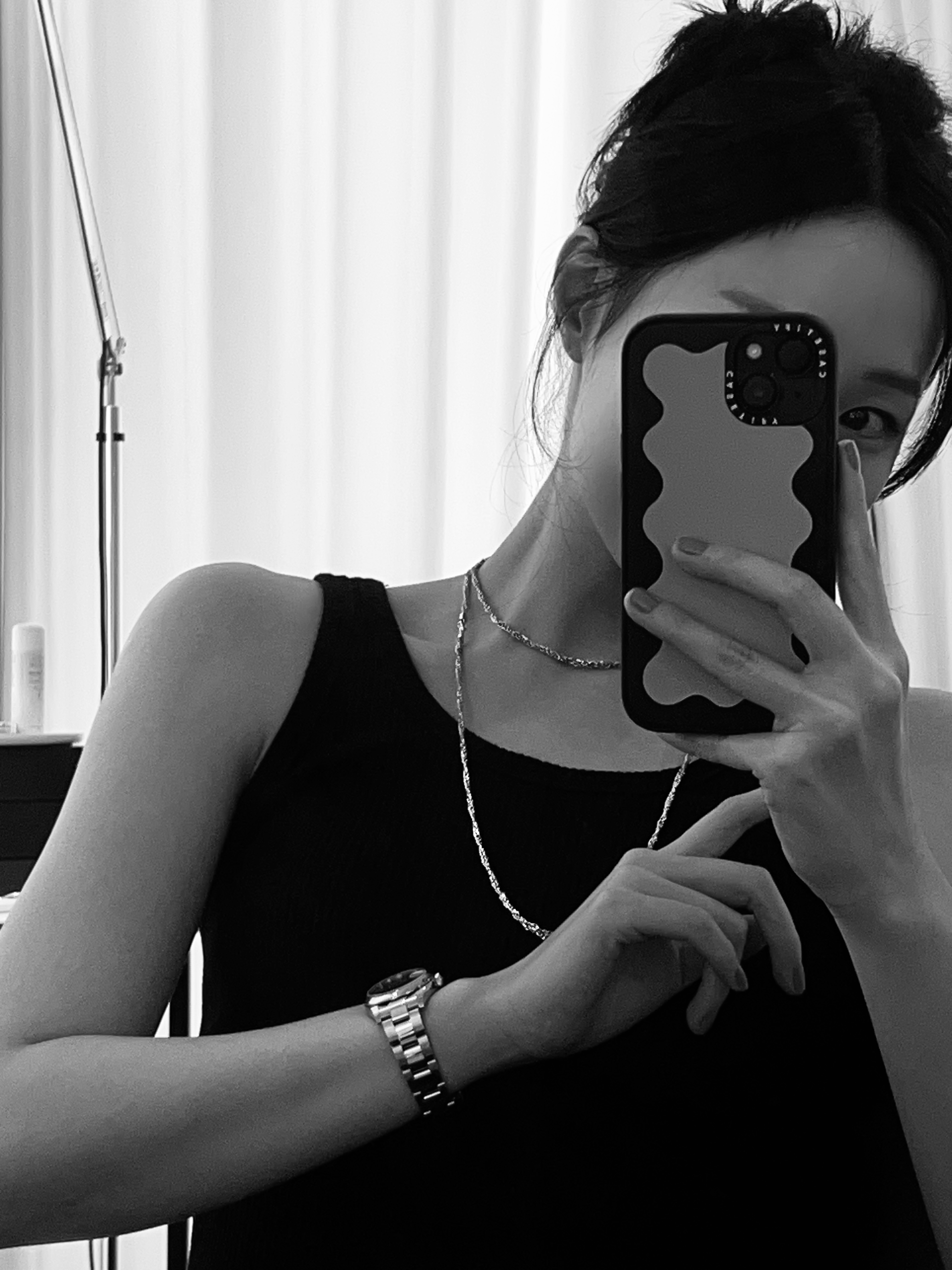[위프레리] 실버 루시 이태리 체인 목걸이, Silver Lucy Italy Chain Necklace : 위프레리
