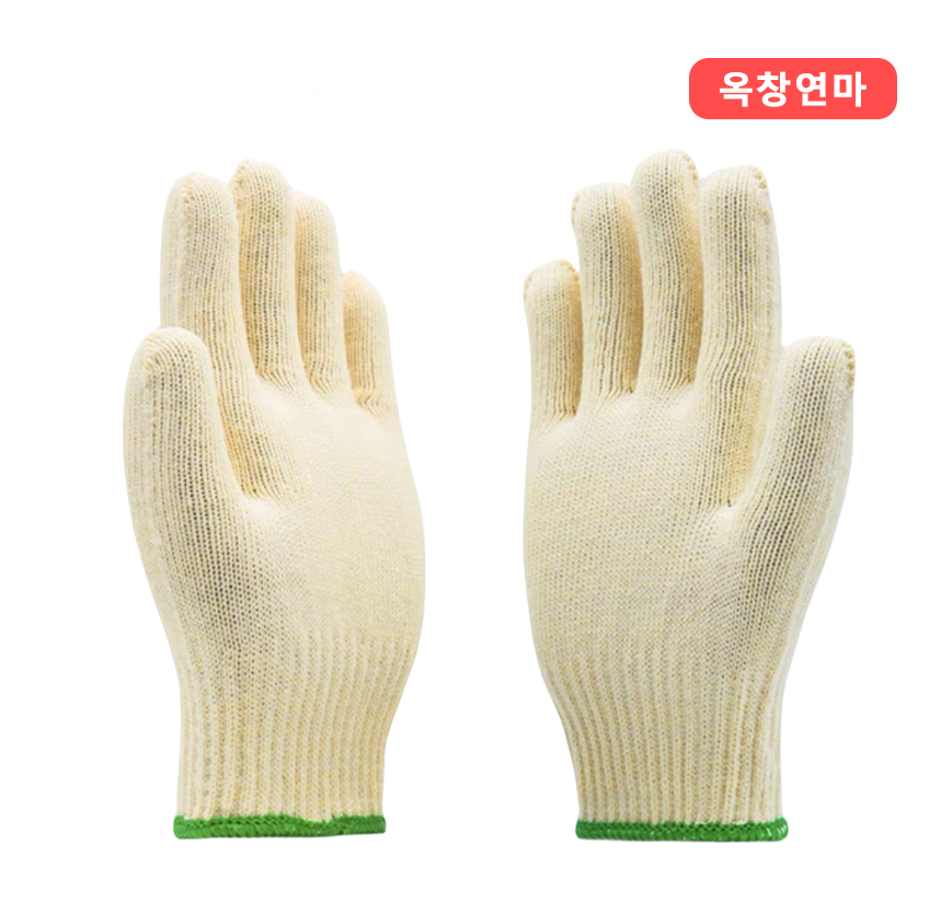 목장갑안전 호신용품 안전장갑 면장갑 35g100개 : 옥창연마