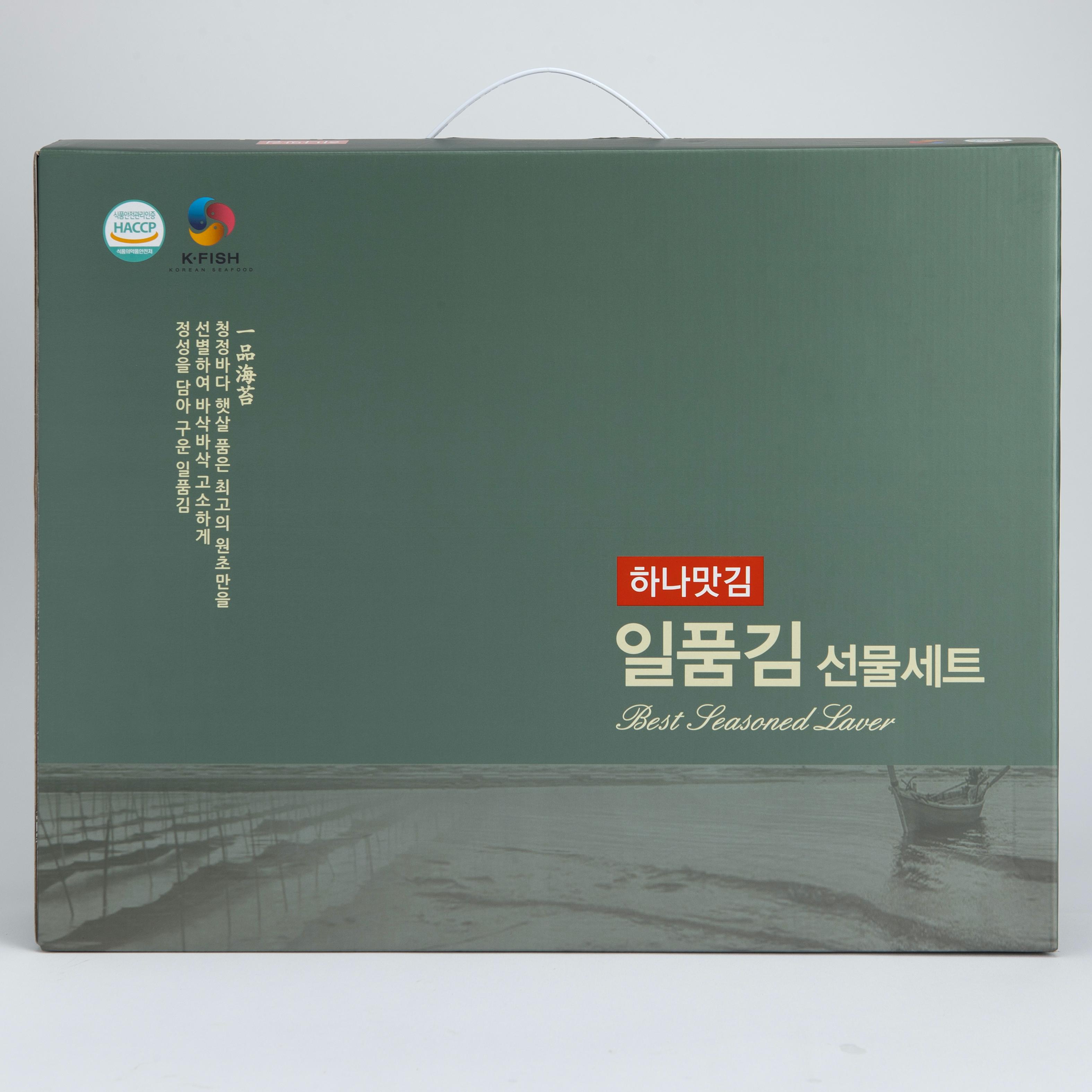하나맛김 일품 조미 곱창김  선물세트 8캔 : 하나맛김