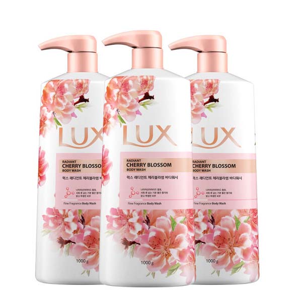 유니레버 럭스 래디언트 체리블라썸 바디워시 1000ml X 3개 : 스윗쇼핑메이트