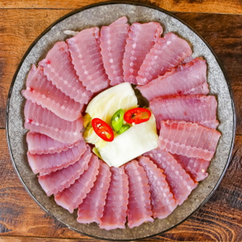 삭힌 국산 홍어 500g 목포 홍어 맛집 회 삼합 : 안녕하농수산