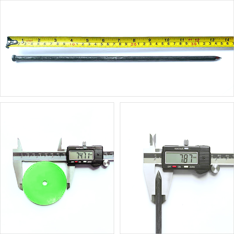 [자체제작] 35cm 반사매트 고정핀 / 고정와셔 / 100개 세트 : 엘라이온