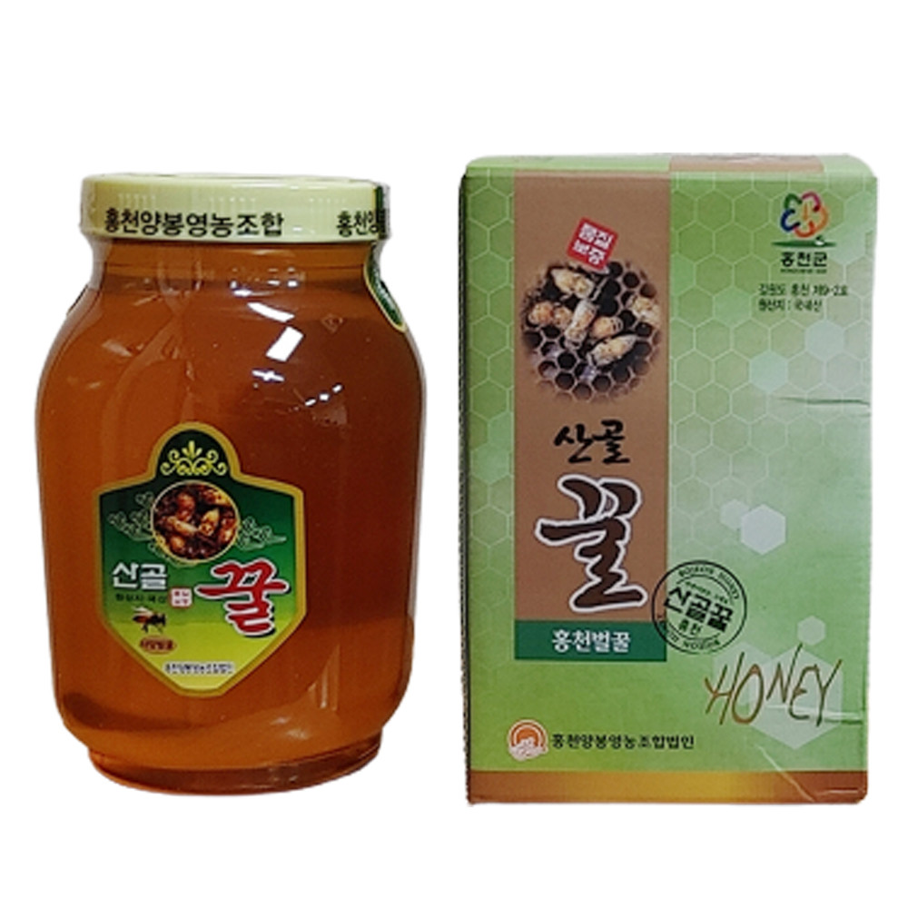 홍천 프리미엄 토종꿀 잡화꿀 잡꿀 사양 벌꿀 토종 잡화청 마늘꿀절임 커클랜드 효능2.4kg : 빅원더