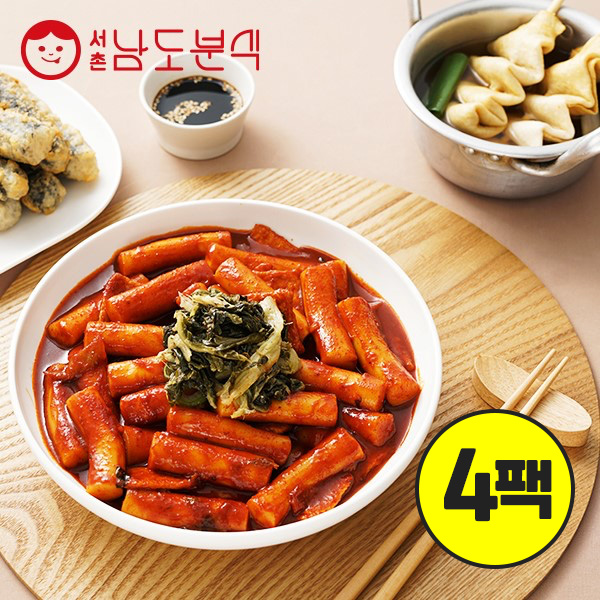 남도분식 시래기떡볶이 4팩 세트 : 남도분식HMR공식판매처