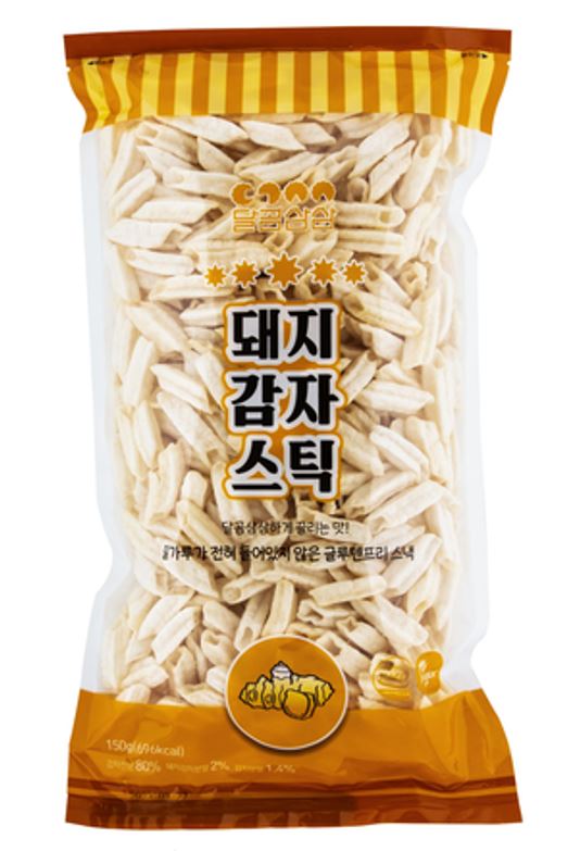달곰삼삼 몸에 좋은 돼지감자분말로 만든 글루텐프리 비건인증 스낵 돼지감자스틱 150g : 미송웰푸드