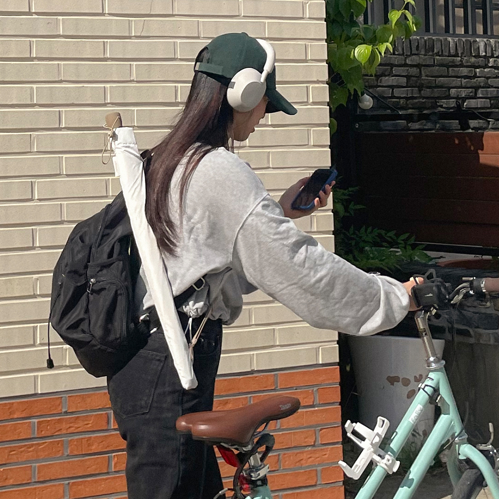 스튜디오아구아 감성 장양산 장우산 경량 심플 우양산 양우산 우산집 UV 자외선차단 소라 : Studio Agua