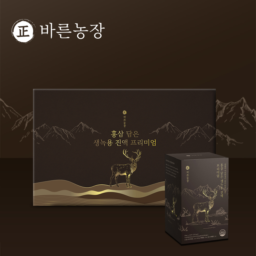 바른농장 흑염소진액 엑기스 천마 담은 흑염소즙 프리미엄 30포, 1개 : 바른농장스토어
