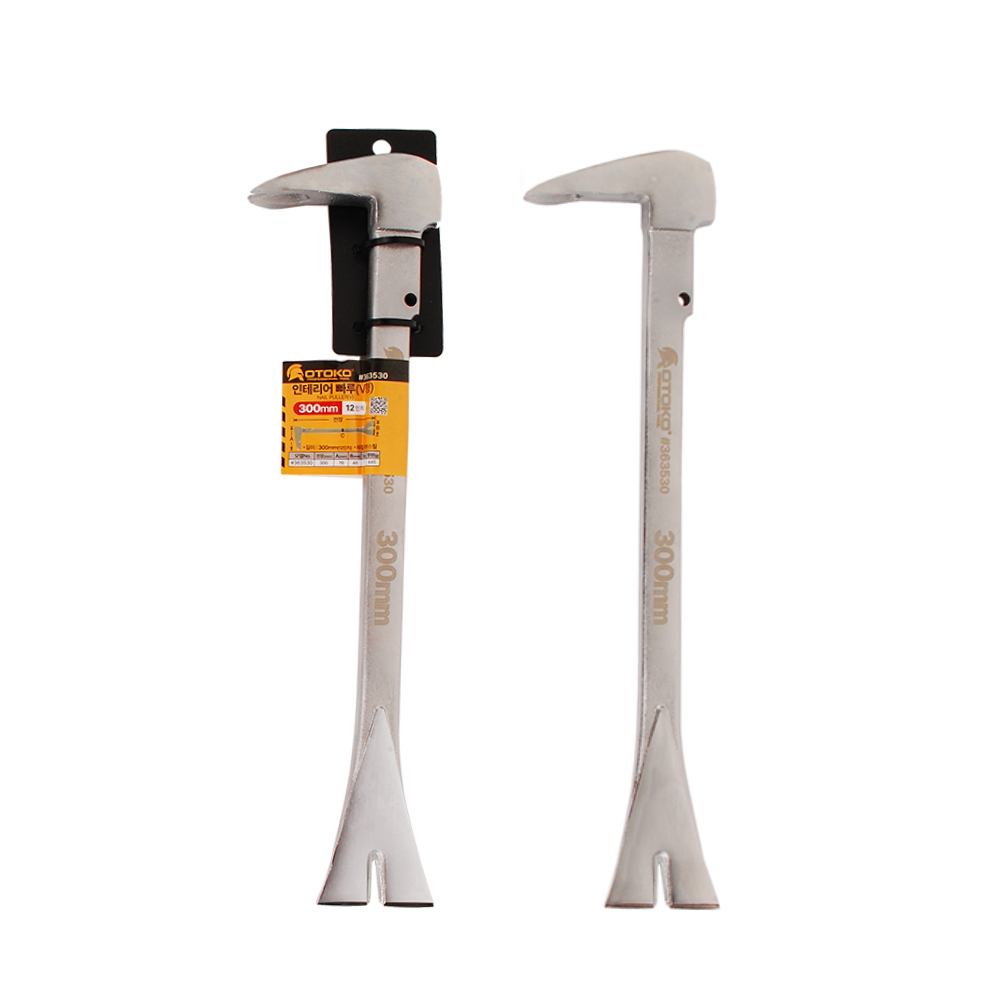 목재 철재 석재 철거 OTOKO V형 인테리어 빠루 200mm 250mm 300mm : 사왜사TV 공구팜