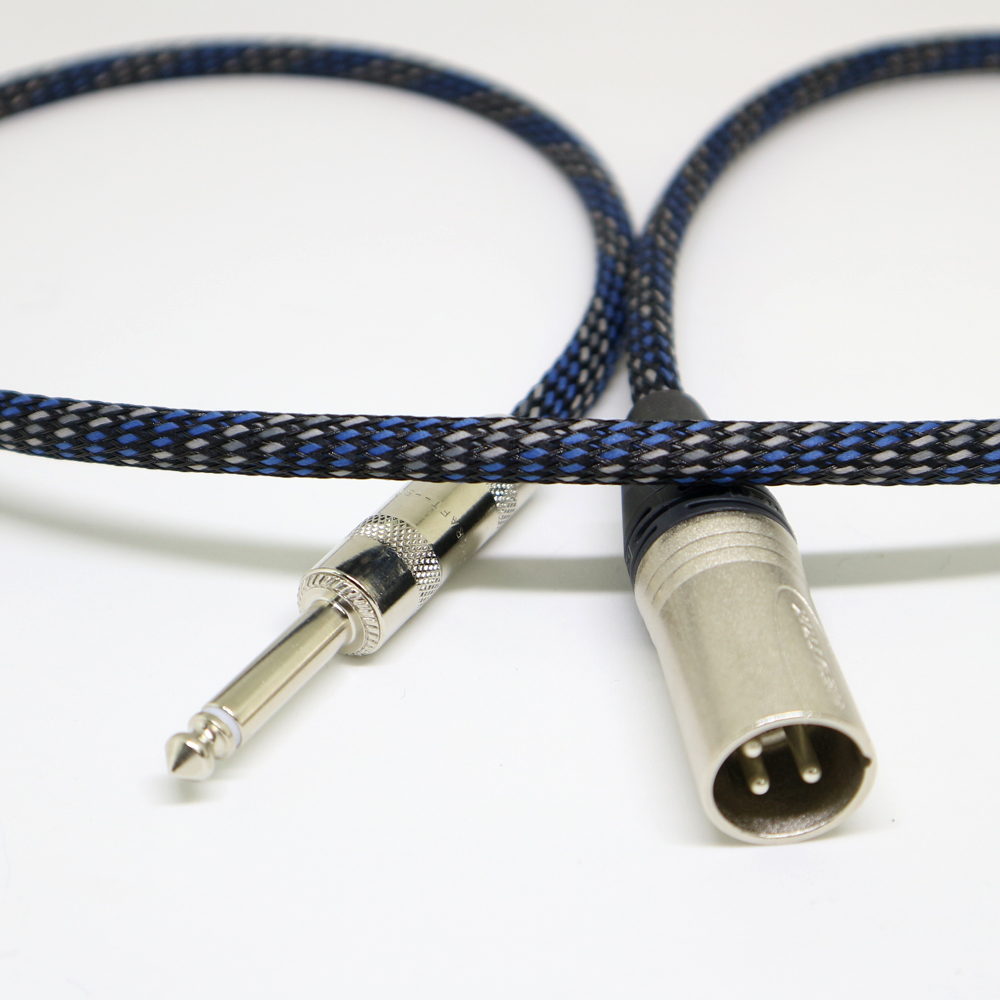 Speedmax OTT9 캐논/XLR(수)-5.5TS 모노 케이블 블루 1M-3M : AVC코리아몰