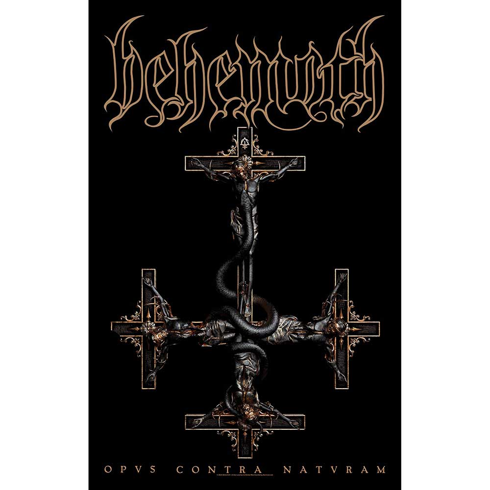 공식 BEHEMOTH 비히모스 Opvs Contra Natvram 텍스타일 포스터 : 매드몽키