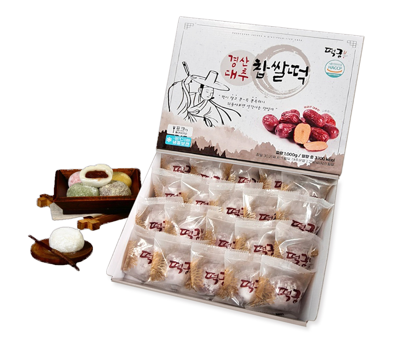 경산 대추찹쌀떡 20구 : 장원식품 떡궁