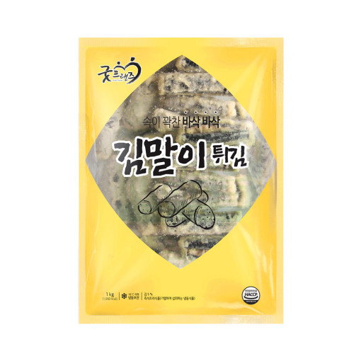 굿프랜즈 김말이튀김 1kg(25g X 40개) : 꽁지삼촌