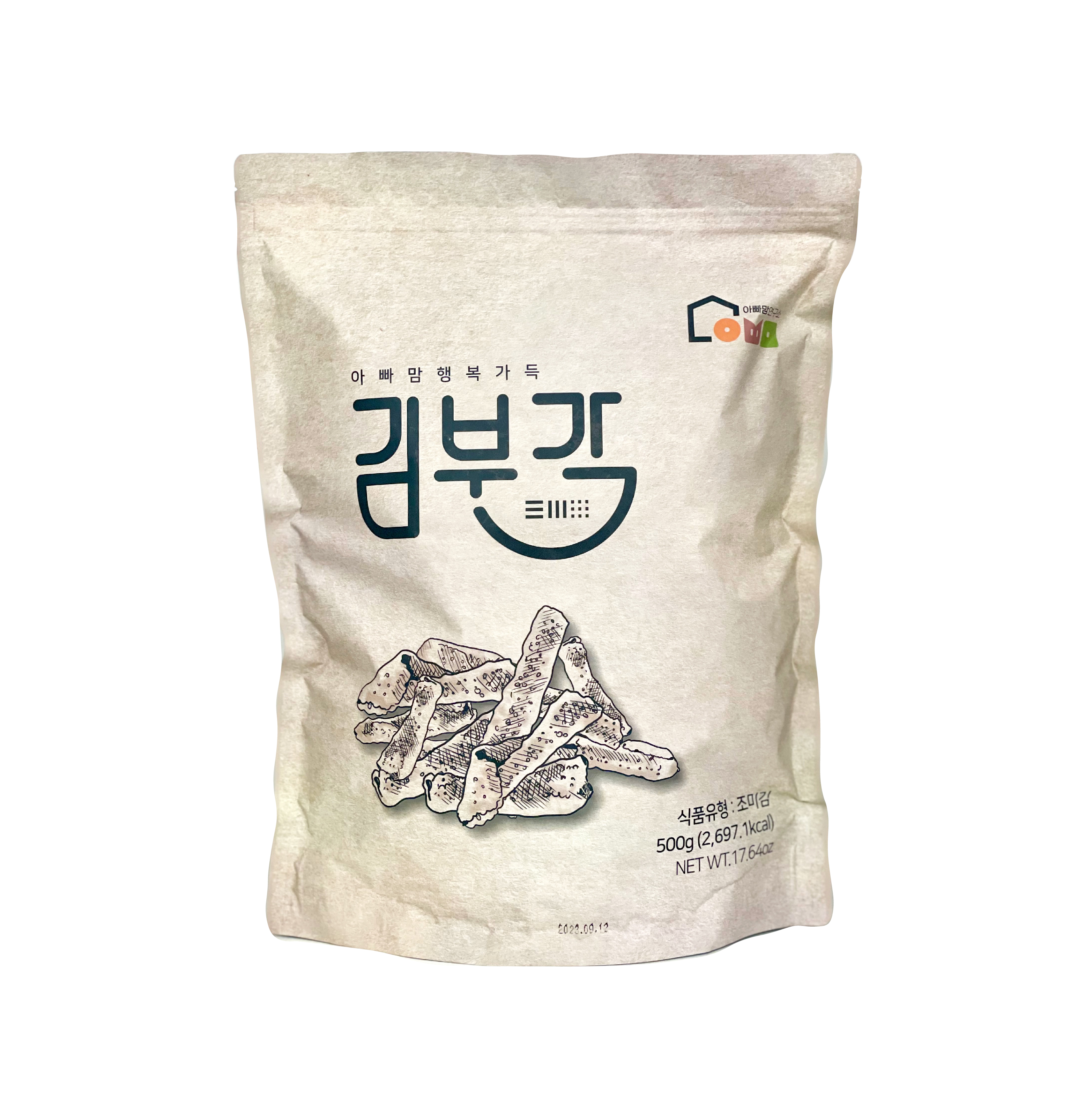 아빠맘 김부각세트(대) (대용량 500gx4봉) : 아빠맘연구소
