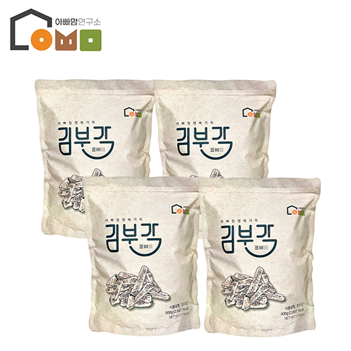 아빠맘 김부각세트(대) (대용량 500gx4봉) : 아빠맘연구소