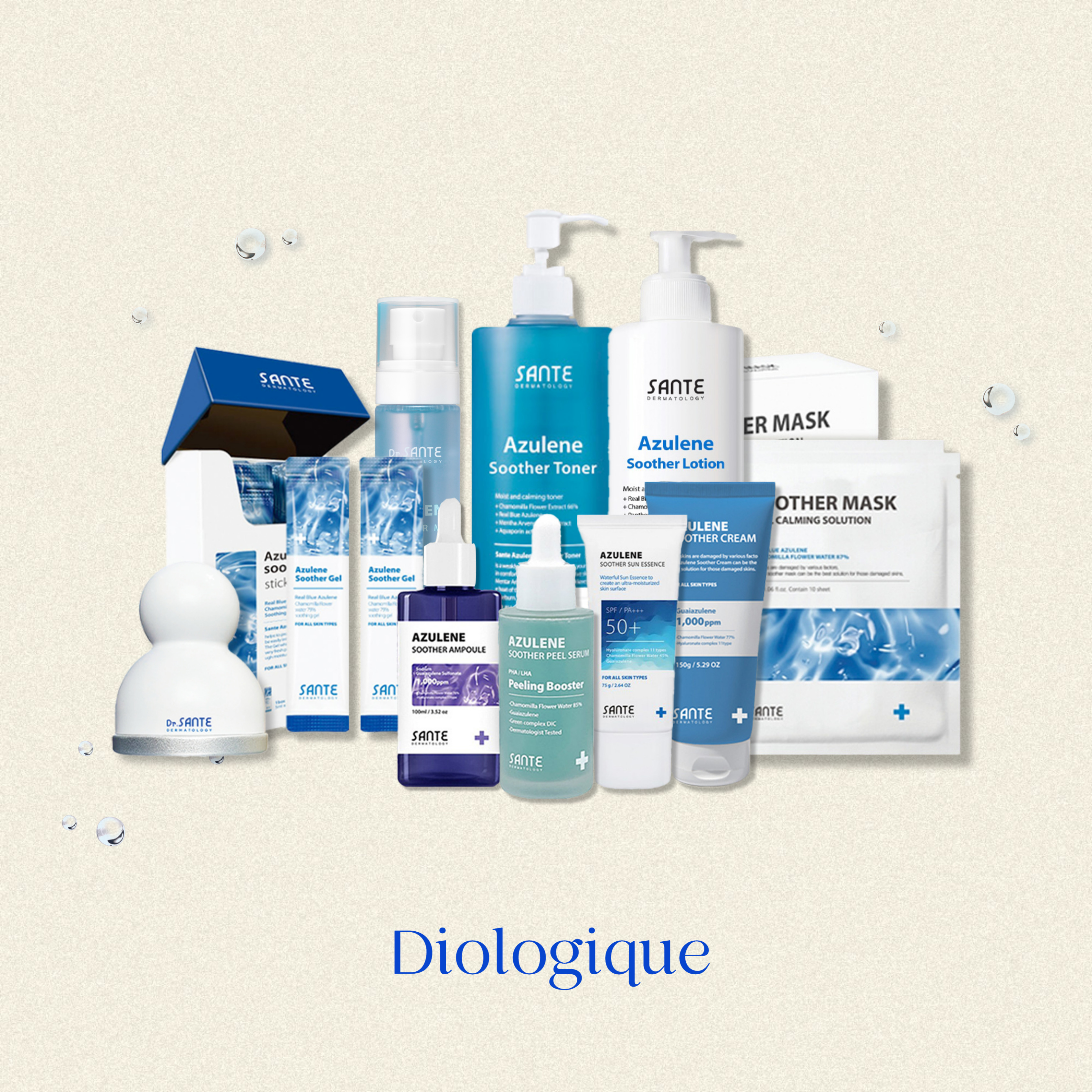 상떼 아줄렌 촉촉 수더 토너 500ml : 디올로지끄 에스테틱