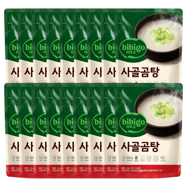 비비고 사골곰탕 500g 18개 사골국물 육수 : 육금상점