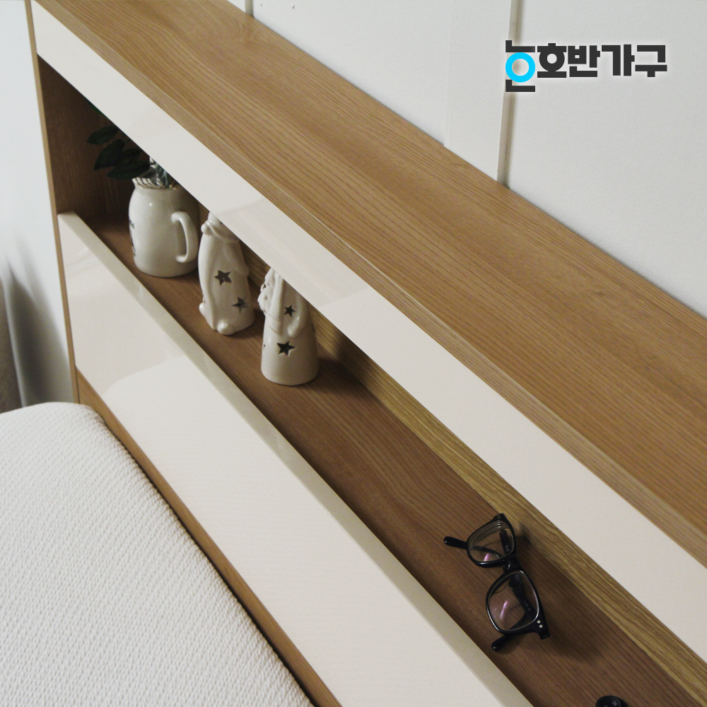 프리미엄 수납침대프레임 허브 LED 조명 슈퍼싱글/퀸 국내생산 : 호반가구