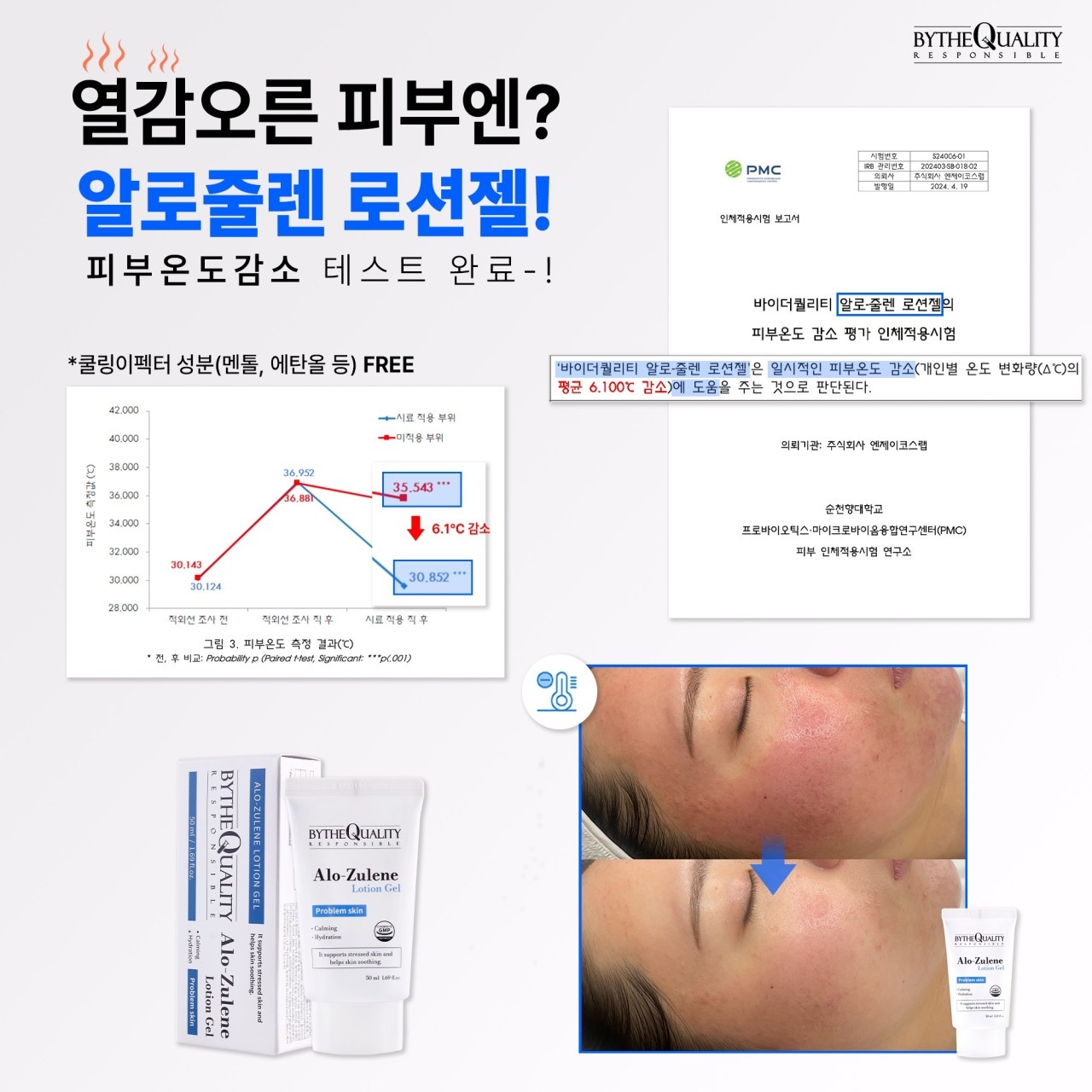 바이더퀄리티 알로줄렌 로션 젤 500ml (대용량) : 비안스토어