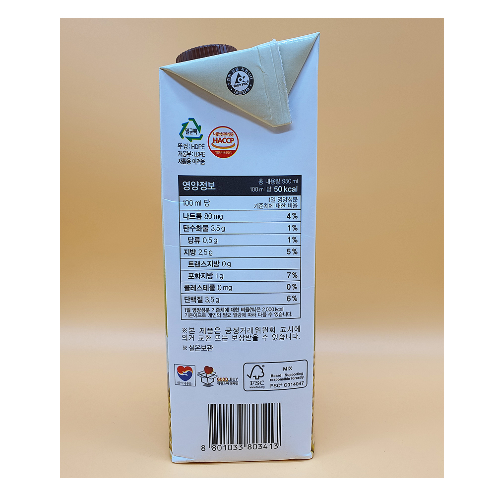 C 정식품 국산콩 진한콩국 950ml x (1개) / 콩국수 콩육수 : 착한창고