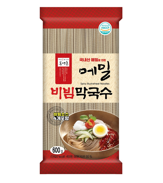 봉평 메밀 비빔막국수 600g (소비기한6.12) : 탑마켓24
