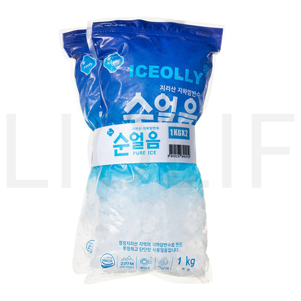 아이스올리 아이스크림 순얼음 (냉동) 1kg 2개 : SUPER SALE