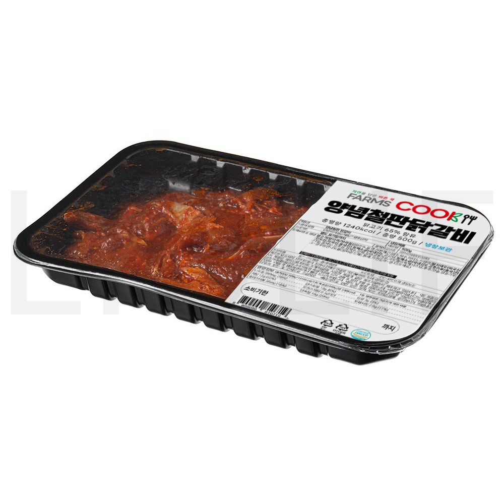 팜스쿡 닭양념육 양념 철판 닭갈비 500g 1개 : SUPER SALE
