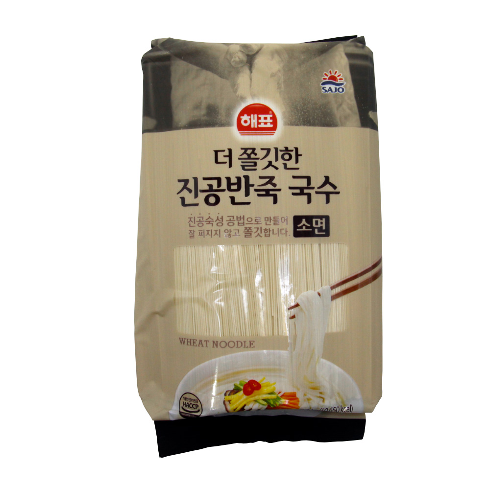해표 더 쫄깃한 진공반죽 국수(소면) 3kg : 꽁지삼촌