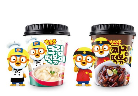 뽀로로 떡볶이 짜장110g+크림 115g   1+1  밀키트 떡볶이 : 캡틴과자몰