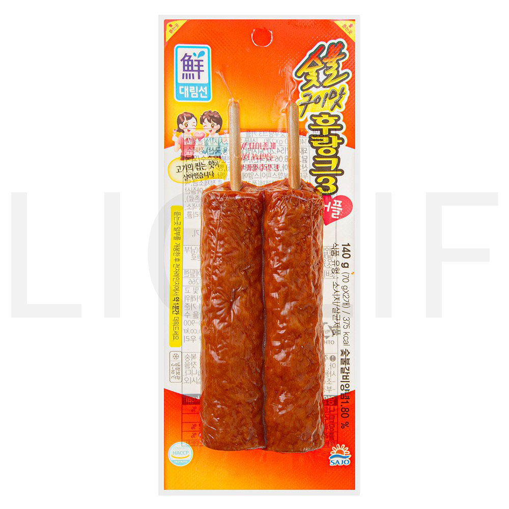 대림선 소시지 숯불구이맛 후랑크3 커플 140g 1개 : SUPER SALE