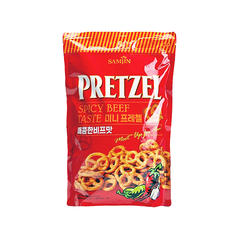 삼진 미니 프레첼 매콤한비프맛 800g : 안주상회