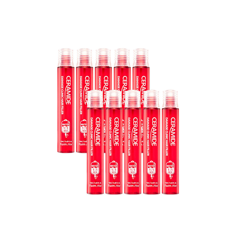 팜스테이 세라마이드 데미지 클리닉 헤어 필러 13ml x 10개 : 팜스테이 FarmStay