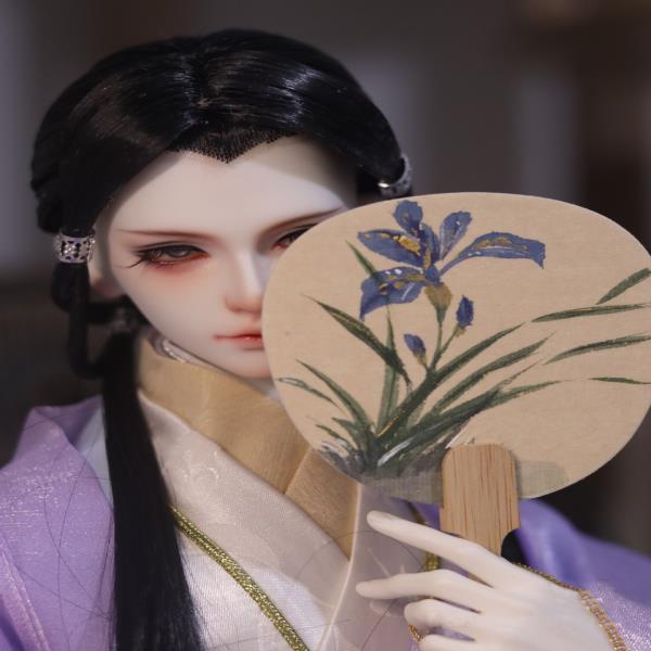 1/3 스케일 고대 의상 BJD 가발 인형 액세서리 Hanfu 골동품 헤어 레트로 사무라이 삼촌 C1858 : 힘센농부