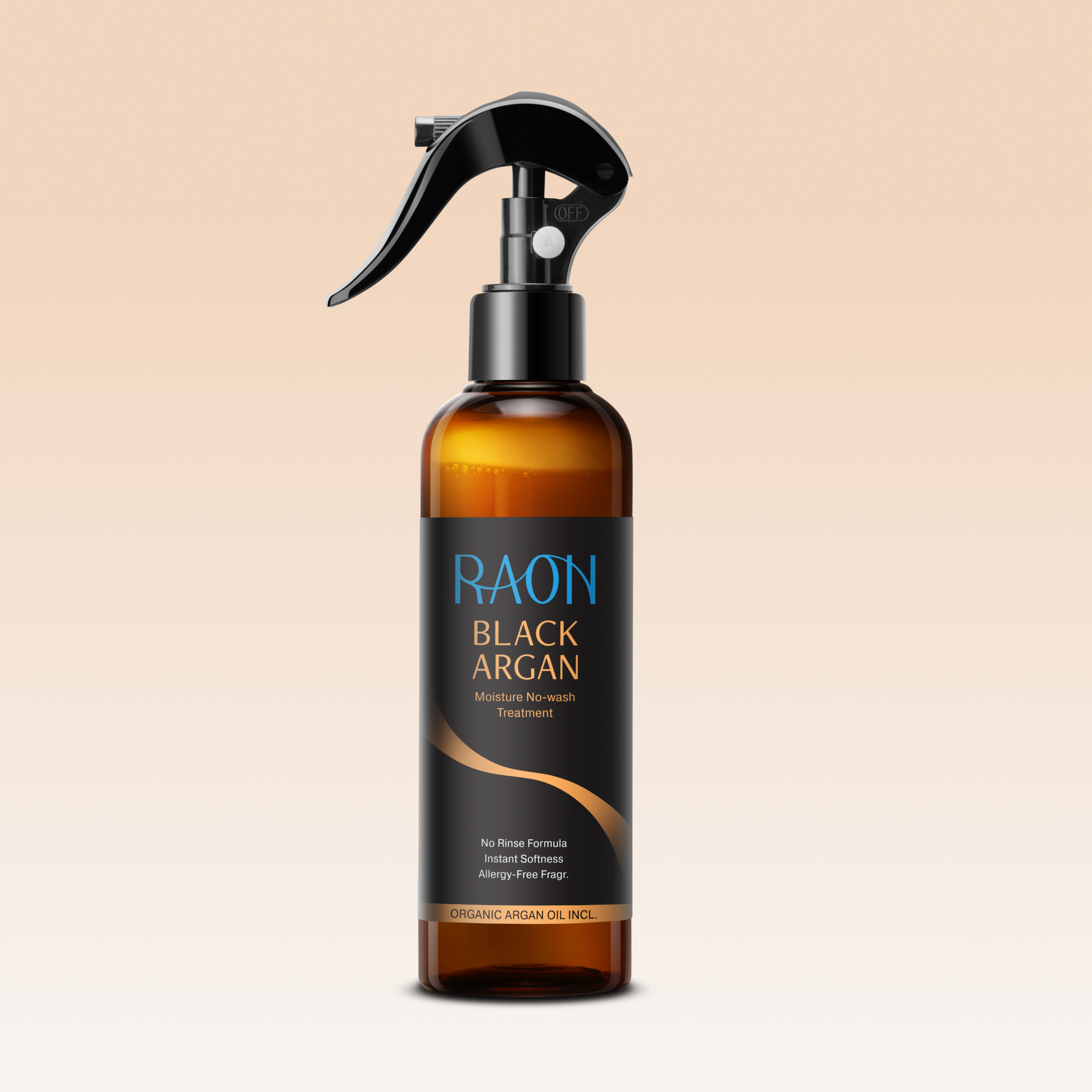 라온 블랙 아르간 모이스처 단백질 노워시 트리트먼트 헤어팩 180ml (미용실 논워시) : Raonne