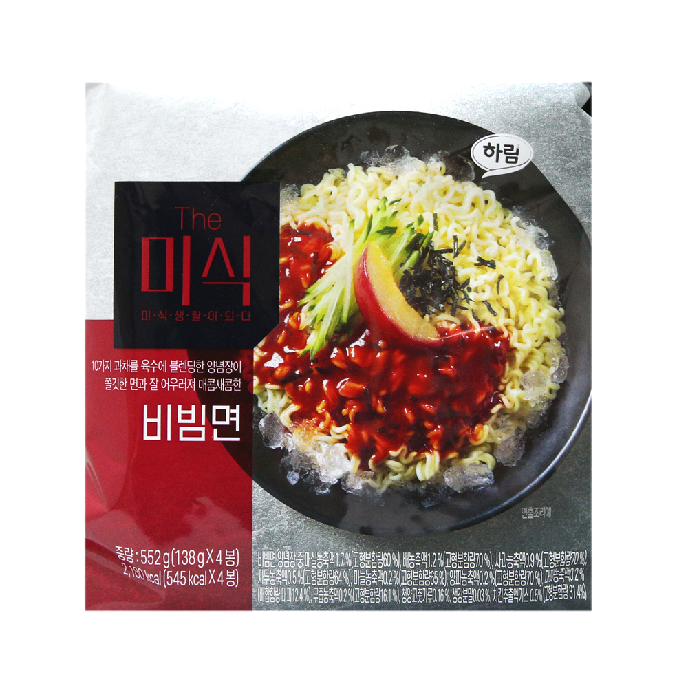 하림 The미식 비빔면 138g X 12개 : 모현월드