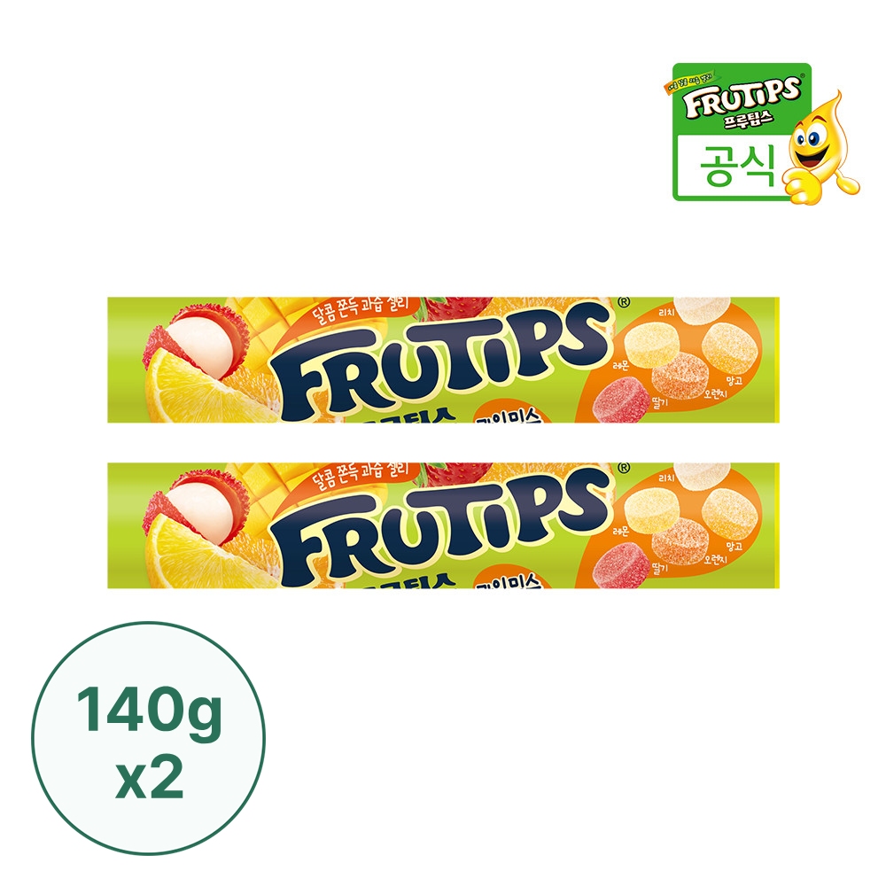 [본사직영] 프루팁스 젤리 오리지널 140g X 2개 외 2종/ Frutips 튜브 대용량 : 네슬레공식몰