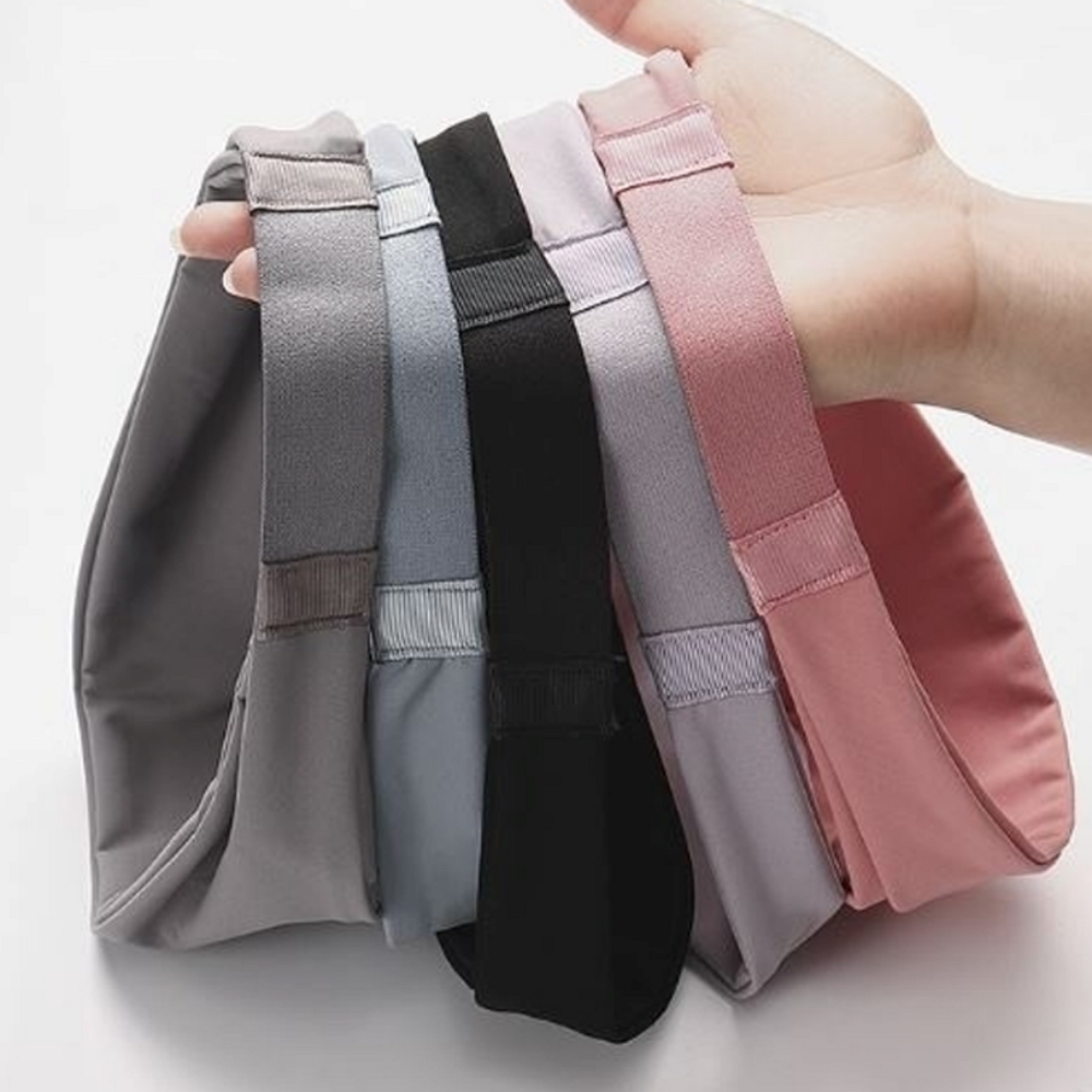 필라테스 요가 런닝 헤어밴드 헬스 넓은 땀흡수 등산 테니스 운동 탁구 배드민턴 머리띠 : 도미솔샵