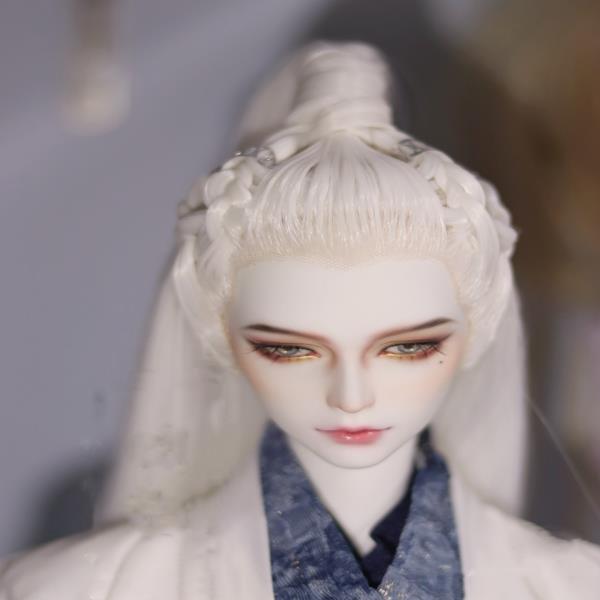1/3 스케일 고대 의상 BJD 가발 인형 액세서리 Hanfu 골동품 헤어 레트로 사무라이 삼촌 C1868 : 힘센농부