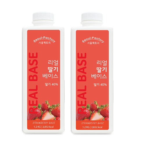 런던브릭스 리얼 딸기 베이스 1.2kg 2개 : 커피일번지