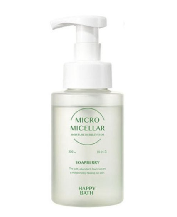 해피바스 마이크로미셀라 모이스처 솝베리 버블폼 300ml : 블레스트리